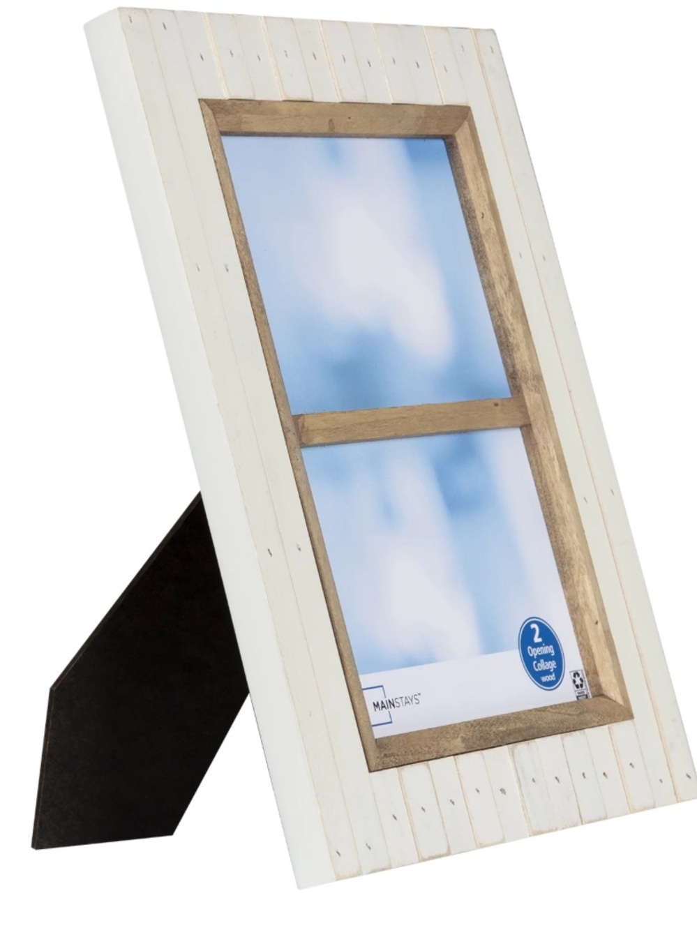Coastal Cottage Wood Picture Collage Frame 5x7 Rustic White Farmhouse Beach - Picture 2 of 6
